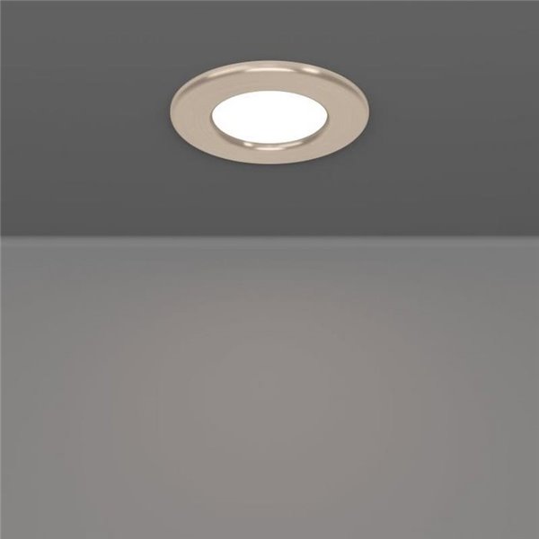Downlight LED empotrable níquel mate FUEVA 6, CCT (2700K-4000K-6500K), 3,7W 450Lm, Ø88mm, IP20