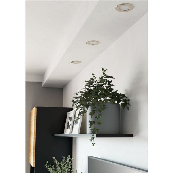 Downlight LED empotrable níquel mate FUEVA 6, CCT (2700K-4000K-6500K), 3,7W 450Lm, Ø88mm, IP20