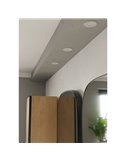 Downlight LED empotrable blanco FUEVA 6 IP44, CCT (2700K-4000K-6500K), 3,7W 450Lm, Ø88mm