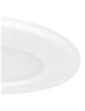 Downlight LED empotrable blanco FUEVA 6 IP44, CCT (2700K-4000K-6500K), 3,7W 450Lm, Ø88mm