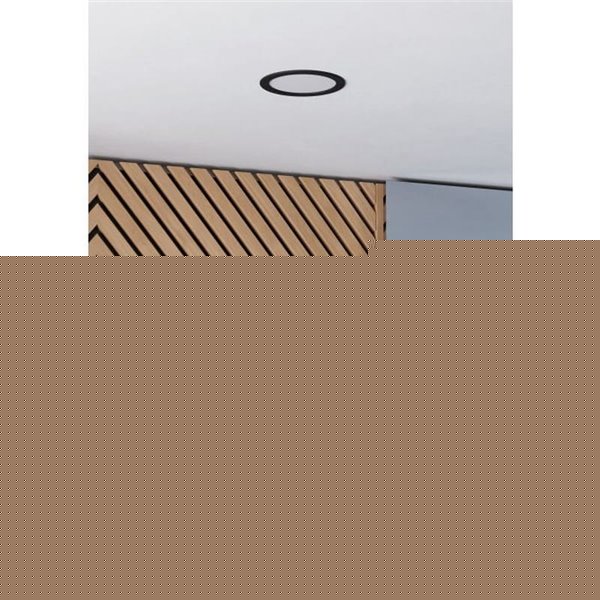 Downlight empotrable LED Ø119 negro FUEVA 6, CCT (2700K-4000K-6500K), 6,3W 720Lm, IP20