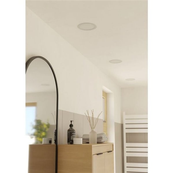 Downlight LED empotrable blanco FUEVA 6 IP44, Ø119mm CCT (2700K-4000K-6500K), 6,3W 720Lm