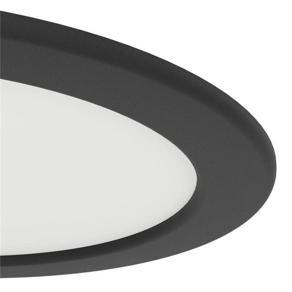 Downlight empotrable LED Ø168mm negro FUEVA 6, CCT (2700K-4000K-6500K), 10,5W 1200Lm, IP20