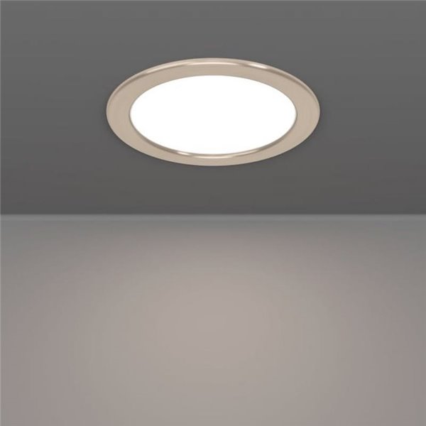 Downlight LED empotrável Ø168mm níquel mate FUEVA 6, CCT (2700K-4000K-6500K), 10,5W 1200Lm, IP20