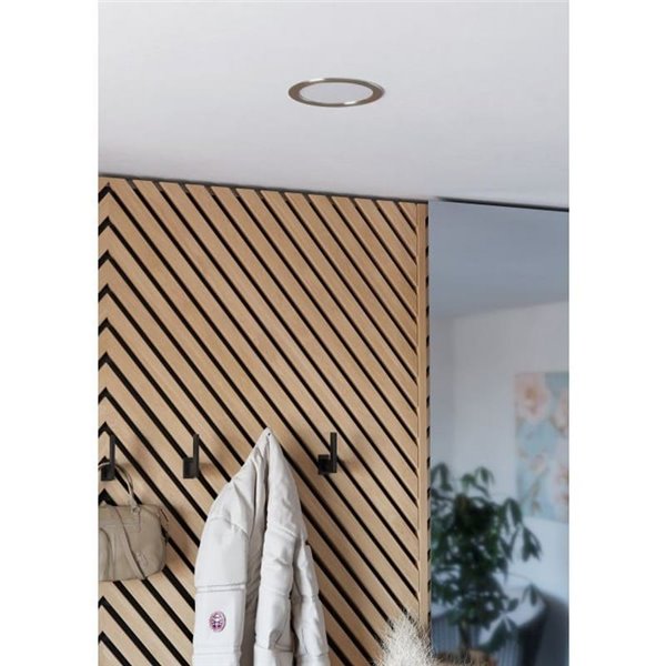 Downlight empotrable LED Ø168mm níquel mate FUEVA 6, CCT (2700K-4000K-6500K), 10,5W 1200Lm, IP20