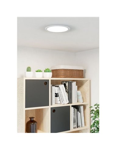 Downlight LED empotrable Ø216mm blanco FUEVA 6, CCT (2700K-4000K-6500K), 18,5W 2100Lm, IP20