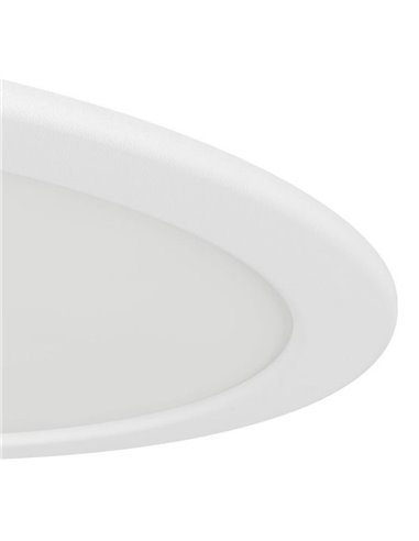 Downlight LED encastré Ø216mm blanc FUEVA 6, CCT (2700K-4000K-6500K), 18,5W 2100Lm, IP20