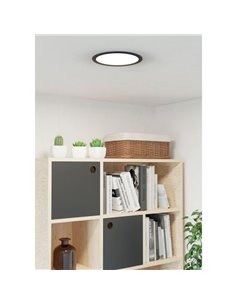 Downlight LED empotrable Ø216mm negro FUEVA 6, CCT (2700K-4000K-6500K), 18,5W 2100Lm, IP20 2
