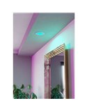 Downlight LED empotrable blanco RGB+TW Ø120mm blanco FUEVA 6-Z, CTT (2700K-4000K-6500K), 5W 620Lm, IP44