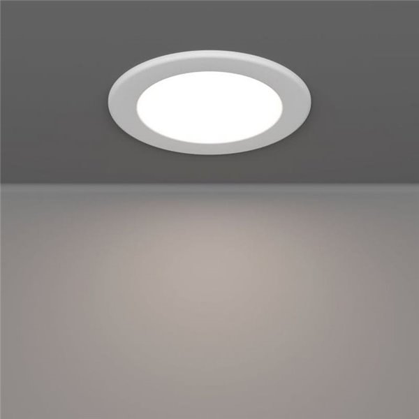 Downlight LED empotrable blanco RGB+TW Ø120mm blanco FUEVA 6-Z, CTT (2700K-4000K-6500K), 5W 620Lm, IP44