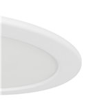 Downlight LED empotrable blanco RGB+TW Ø168mm blanco FUEVA 6-Z, IP44, CTT (2700K-4000K-6500K), 9,5W 1150Lm