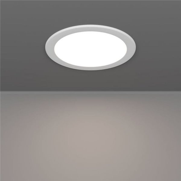 Downlight LED empotrable blanco RGB+TW Ø168mm blanco FUEVA 6-Z, IP44, CTT (2700K-4000K-6500K), 9,5W 1150Lm