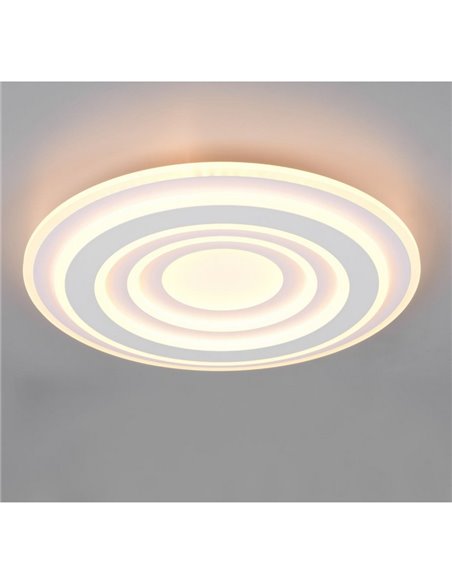 Plafonnier LED COSTA avec différents cercles, diamètre 48 cm, 50 W, 5 850 lm, dimmable, 2 700-6 500 K, IP20