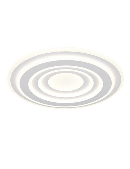 Luminária de teto COSTA LED com vários círculos, 48 cm de diâmetro, 50 W, 5850 lm, regulável, 2700-6500 K, IP20