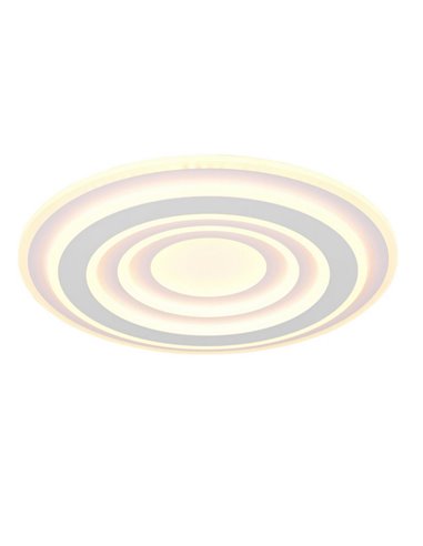 Luminária de teto COSTA LED com vários círculos, 48 cm de diâmetro, 50 W, 5850 lm, regulável, 2700-6500 K, IP20