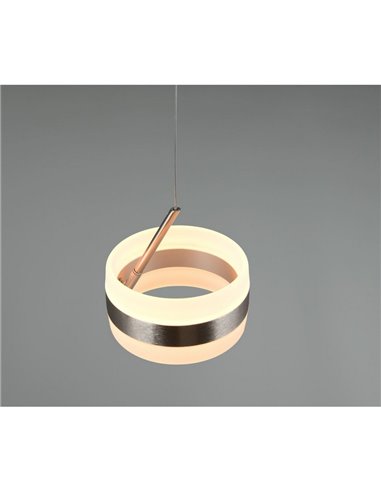 Lámpara de techo LED DIOS 8W 800lm, regulable 2300+3000+4000K, altura ajustable IP20