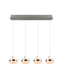Lámpara de techo 4 luces LED DIOS 80W 4x 800lm, 2300+3000+4000K, altura ajustable IP20