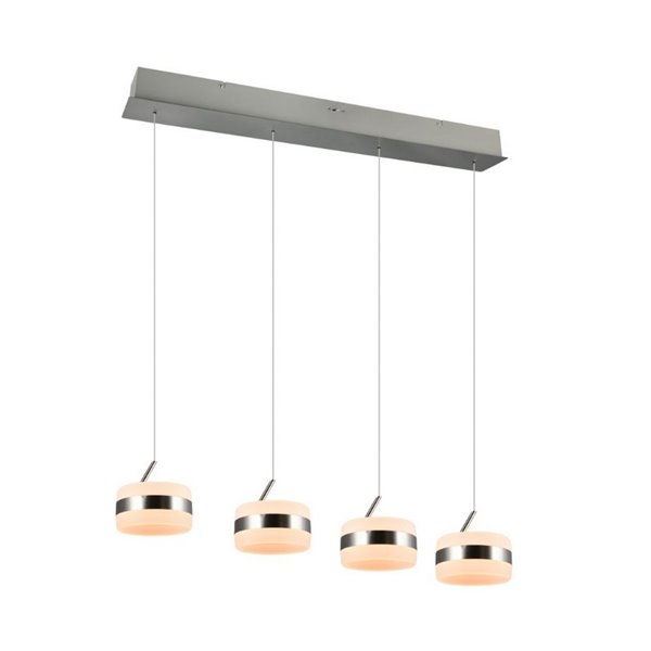 Lámpara de techo 4 luces LED DIOS 80W 4x 800lm, 2300+3000+4000K, altura ajustable IP20
