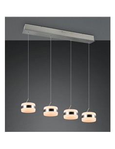 Lámpara de techo 4 luces LED DIOS 80W 4x 800lm, 2300+3000+4000K, altura ajustable IP20 2