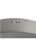 Lámpara de techo con plafón 5 luces LED DIOS 800lm, regulable 2300+3000+4000K IP20