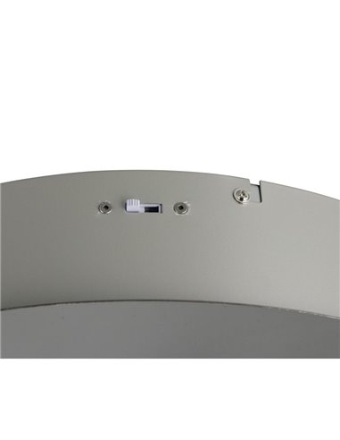 Lámpara de techo con plafón 5 luces LED DIOS 800lm, regulable 2300+3000+4000K IP20