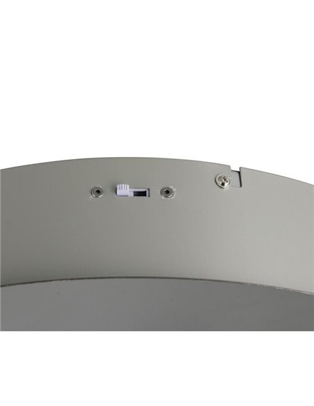 Lámpara de techo con plafón 5 luces LED DIOS 800lm, regulable 2300+3000+4000K IP20