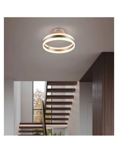 Plafón de techo LED DIOS 21W 40cm diámetro, 2400lm, 2300+3000+4000K IP20