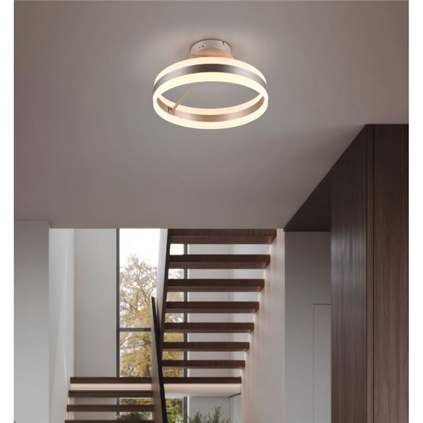 Luminária de teto LED DIOS 21W 40cm de diâmetro, 2400lm, 2300+3000+4000K IP20