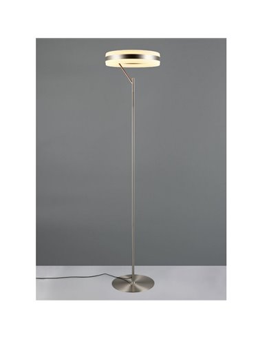 Lámpara de pie LED DIOS altura 180cm 21W 2500lm, regulable con sensor táctil 2300+3000+4000K IP20