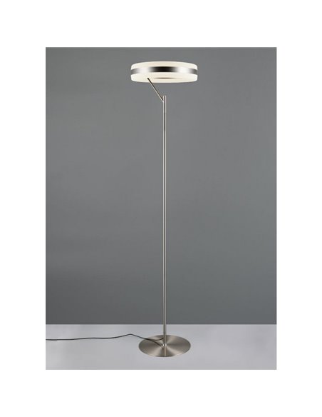 Lámpara de pie LED DIOS altura 180cm 21W 2500lm, regulable con sensor táctil 2300+3000+4000K IP20