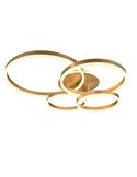 Plafonnier doré DRAKE avec plusieurs cercles 50W 5850lm, dimmable 2700 - 6500K 80x70cm IP20