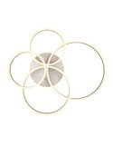 Plafonnier DRAKE nickel avec différents cercles 50W 5850lm, dimmable 2700 - 6500K 80x70cm IP20