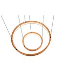 Lámpara de techo LYNWOOD 2 luces, 60cm diámetro, altura ajustable 37W 4300lm, luz cálida 3000K IP20