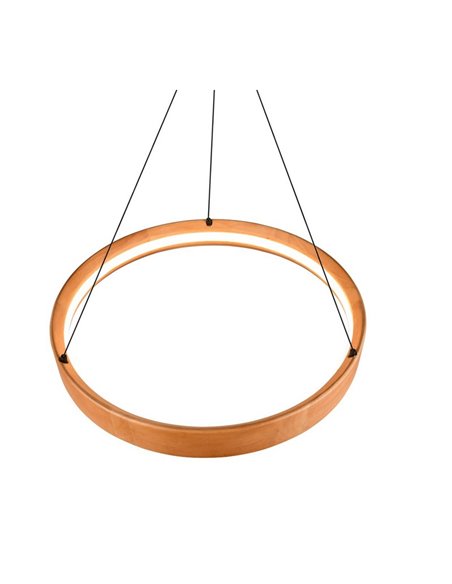 Lámpara de techo LYNWOOD, 50cm diámetro, altura ajustable 28W 3300lm, luz cálida 3000K IP20