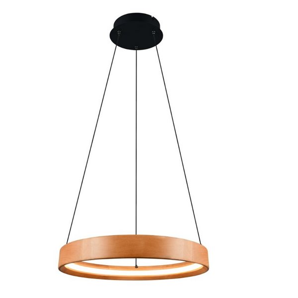 Lámpara de techo LYNWOOD, 50cm diámetro, altura ajustable 28W 3300lm, luz cálida 3000K IP20