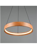 Lámpara de techo LYNWOOD, 50cm diámetro, altura ajustable 28W 3300lm, luz cálida 3000K IP20