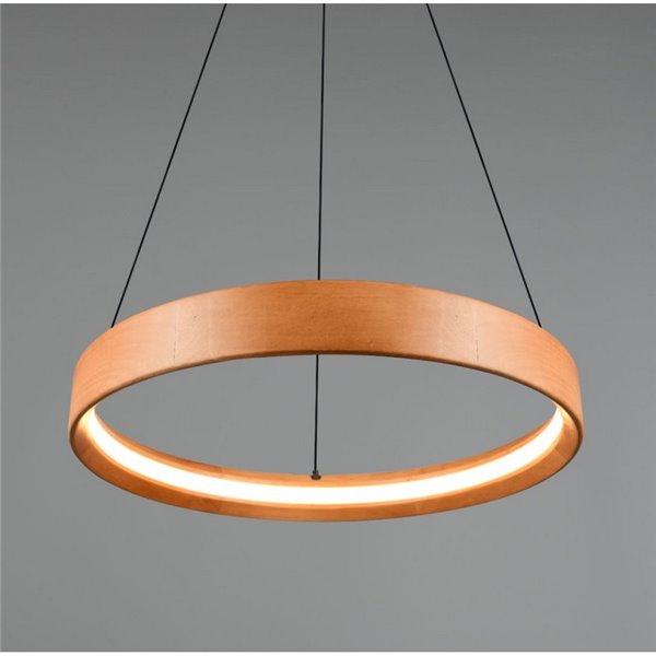 Lámpara de techo LYNWOOD, 50cm diámetro, altura ajustable 28W 3300lm, luz cálida 3000K IP20