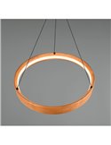 Lámpara de techo LYNWOOD, 50cm diámetro, altura ajustable 28W 3300lm, luz cálida 3000K IP20
