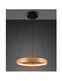 Plafonnier LYNWOOD, diamètre 50 cm, hauteur réglable, 28 W, 3 300 lm, lumière chaude 3 000 K, IP20