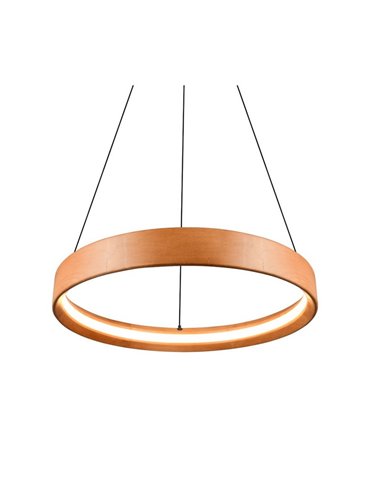 Lámpara de techo LYNWOOD, 50cm diámetro, altura ajustable 28W 3300lm, luz cálida 3000K IP20