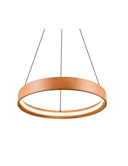 Lámpara de techo LYNWOOD, 50cm diámetro, altura ajustable 28W 3300lm, luz cálida 3000K IP20