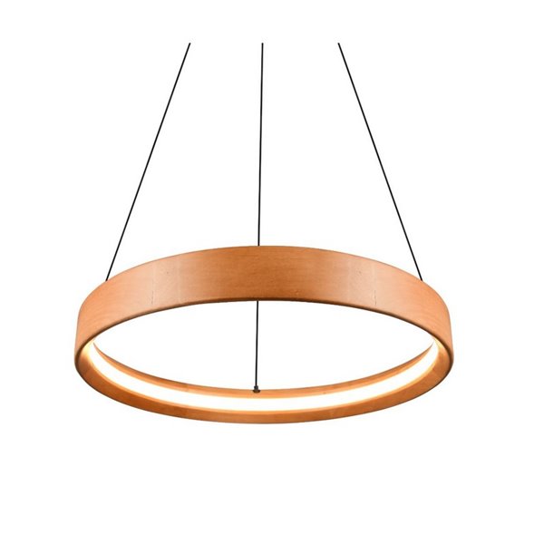 Lámpara de techo LYNWOOD, 50cm diámetro, altura ajustable 28W 3300lm, luz cálida 3000K IP20