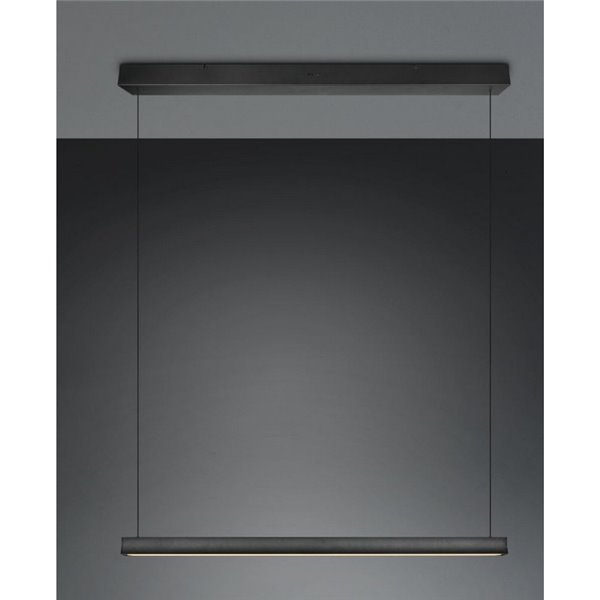 Lámpara de techo WALLACE barra LED regulable altura 29W 3500lm, 2300+3000+4000K IP20 Negro