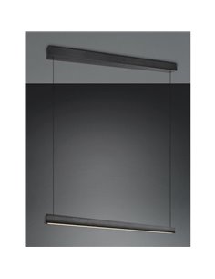 Plafonnier LED WALLACE, hauteur réglable, 29 W, 3 500 lm, 2 300 + 3 000 + 4 000 K, IP20, noir 2