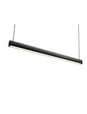 Plafonnier LED WALLACE, hauteur réglable, 29 W, 3 500 lm, 2 300 + 3 000 + 4 000 K, IP20, noir