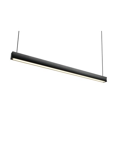 Lámpara de techo WALLACE barra LED regulable altura 29W 3500lm, 2300+3000+4000K IP20 Negro