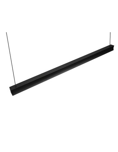 Plafonnier LED WALLACE, hauteur réglable, 29 W, 3 500 lm, 2 300 + 3 000 + 4 000 K, IP20, noir