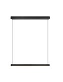 Lámpara de techo WALLACE barra LED regulable altura 29W 3500lm, 2300+3000+4000K IP20 Negro