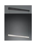 Lámpara de techo WALLACE lineal LED regulable altura 29W 3500lm, 2300+3000+4000K IP20 Níquel
