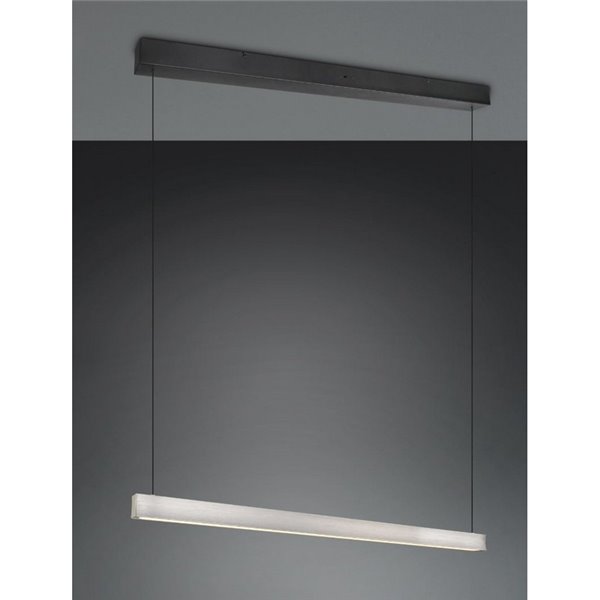 Lámpara de techo WALLACE lineal LED regulable altura 29W 3500lm, 2300+3000+4000K IP20 Níquel